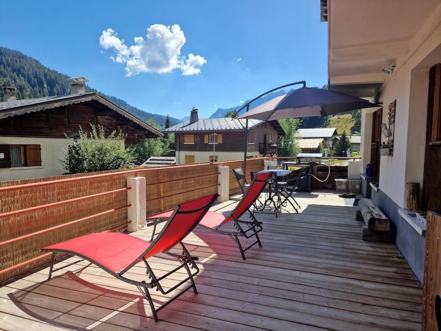 Appartement La Duchere Le Plan-La Giettaz Massif Des Aravis Eksteriør bilde
